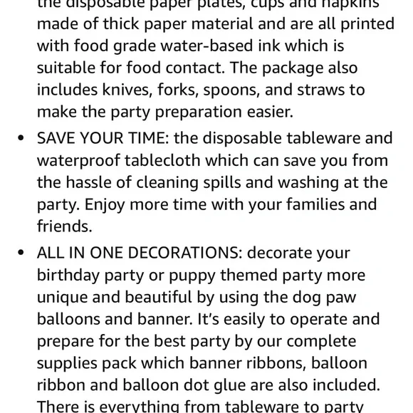 Pet Paw Party Set - Picture 9 of 10